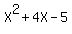 X^2+4X-5