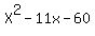 X%5E2-11x-60