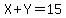 X+%2B+Y+=+15