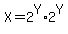 X+=+2%5EY%2A2%5EY