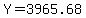Y = 3965.68