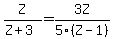 Z%2F%28Z%2B3%29=+3Z%2F5%28Z-1%29
