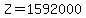 Z=1592000