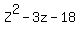 Z%5E2-3z-18