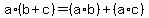 a%2A%28b%2Bc%29+=+%28a%2Ab%29+%2B+%28a%2Ac%29