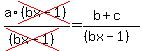 a%2Across%28%28bx-1%29%29%2F%28cross%28%28bx-1%29%29%29=%28b%2Bc%29%2F%28%28bx-1%29%29