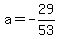 a=-29%2F53