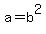 a=b%5E2