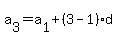 a%5B3%5D=+a%5B1%5D+%2B+%283-1%29d
