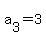 a%5B3%5D+=++3