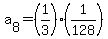 a%5B8%5D=%281%2F3%29%281%2F128%29