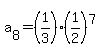 a%5B8%5D=%281%2F3%29%281%2F2%29%5E7