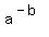 a%5E%28-b%29