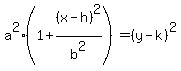 a%5E2%281+%2B+%28x+-+h%29%5E2%2Fb%5E2%29+=+%28y+-+k%29%5E2