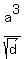 a%5E3%2Fsqrt%28d%29
