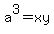a%5E3+=xy