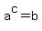 a%5Ec+=+b