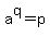 a%5Eq+=+p