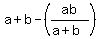 a+%2B+b+-+%28ab+%2F+%28a+%2B+b%29%29