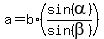 a+=+b%2A%28sin%28alpha%29%2Fsin%28beta%29%29
