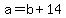 a+=+b+%2B+14