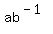 ab%5E%28-1%29
