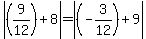 abs%28%289%2F12%29%2B8%29+=+abs%28%28-3%2F12%29%2B9%29