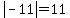 abs%28-11%29=11