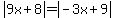 abs%289x%2B8%29+=+abs%28-3x%2B9%29