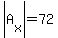 abs%28A%5Bx%5D%29=72