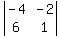 abs%28matrix%282%2C2%2C-4%2C-2%2C6%2C1%29%29