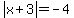 abs(x+3)=-4