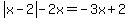 abs%28x-2%29-2x=-3x%2B2%29