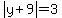 abs%28y%2B9%29+=+3