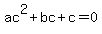 ac%5E2%2Bbc%2Bc=0