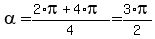 alpha=%282%2Api%2B4%2Api%29%2F4=3%2Api%2F2