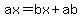 ax=bx%2Bab