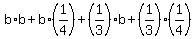 b%2Ab%2Bb%2A%281%2F4%29%2B%281%2F3%29%2Ab%2B%281%2F3%29%2A%281%2F4%29