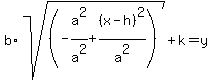 b%2Asqrt%28%28-a%5E2%2Fa%5E2+%2B+%28x+-+h%29%5E2%2Fa%5E2%29%29+%2B+k+=+y