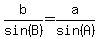 b%2Fsin%28B%29=a%2Fsin%28A%29