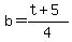 b=%28t%2B5%29%2F4