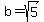 b=sqrt%285%29