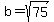 b=sqrt%2875%29