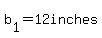 b[1]=12inches