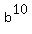 b^10