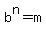 b%5En+=+m