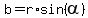 b+=+r%2Asin%28alpha%29