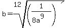 b+=+root%2812%2C%281%2F%288a%5E9%29%29%29