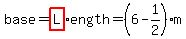 base=highlight(L)ength=(6-1/2)m