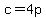 c=4p